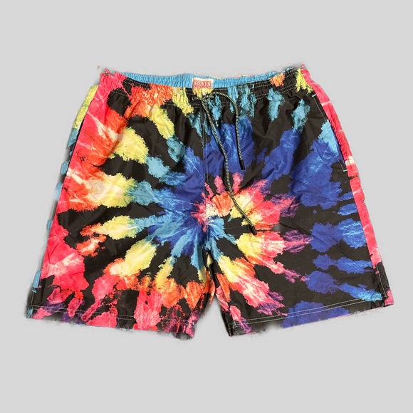 Mens Broken Threads swim trunks(liner removed). Tie dye. Size L - Picture 1 of 2